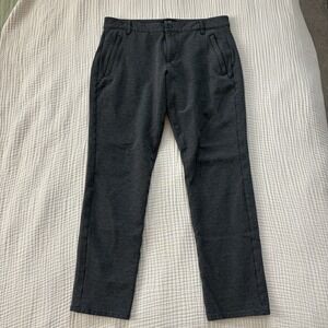 PAIGE Pants Mens Size 33 Stafford Transcend‎ Knit Gray Modern Trouser Business
